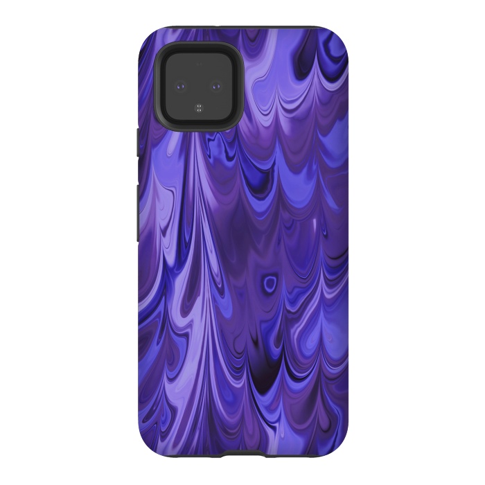 Pixel 4 StrongFit Purple Faux Marble 2 by Andrea Haase