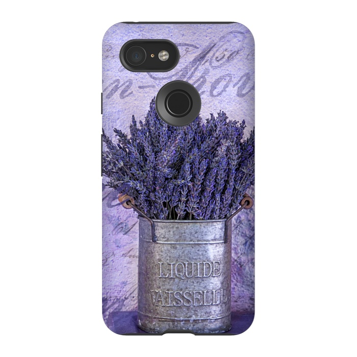 Pixel 3 StrongFit Lavender Bouquet In Tin Can by Andrea Haase