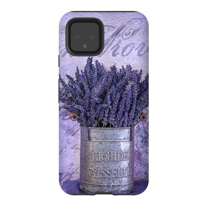Pixel 4 StrongFit Lavender Bouquet In Tin Can by Andrea Haase