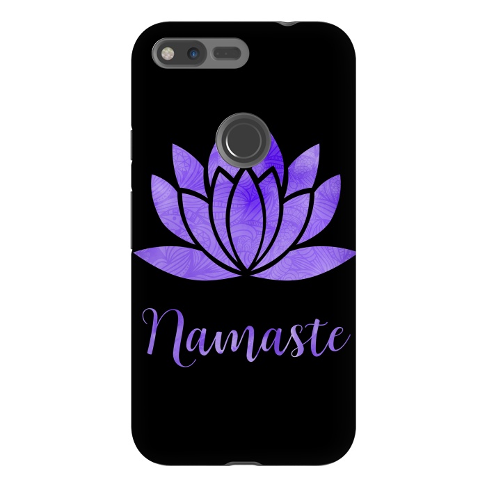 Pixel XL StrongFit Namaste Lotus Flower by Andrea Haase