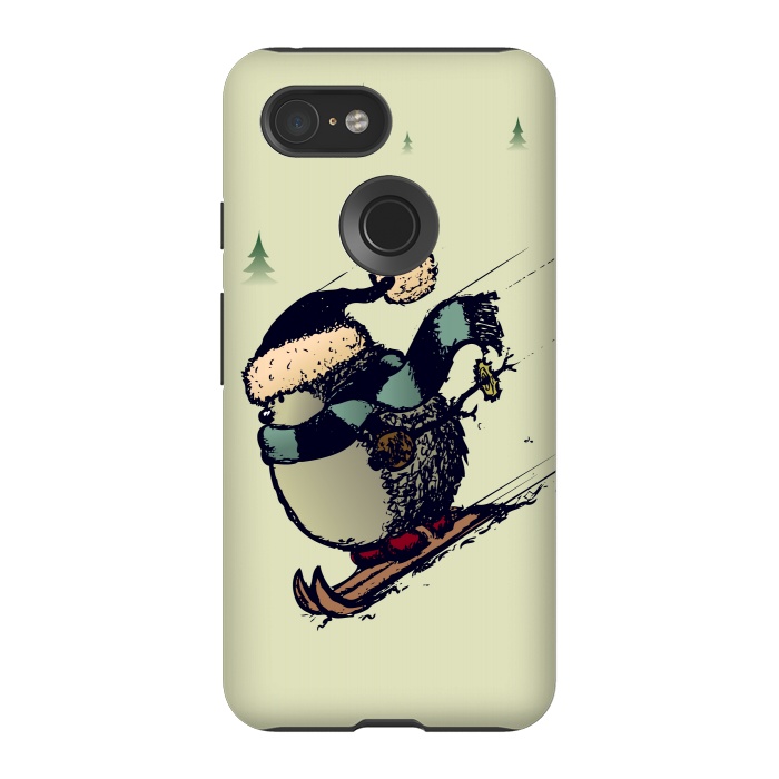 Pixel 3 StrongFit Skier  by Mangulica