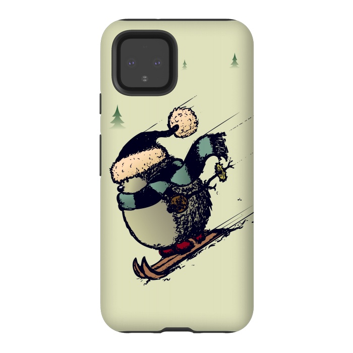 Pixel 4 StrongFit Skier  by Mangulica