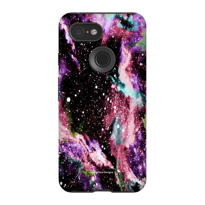 Pixel 3 StrongFit Cotton Candy Galaxy by Gringoface Designs