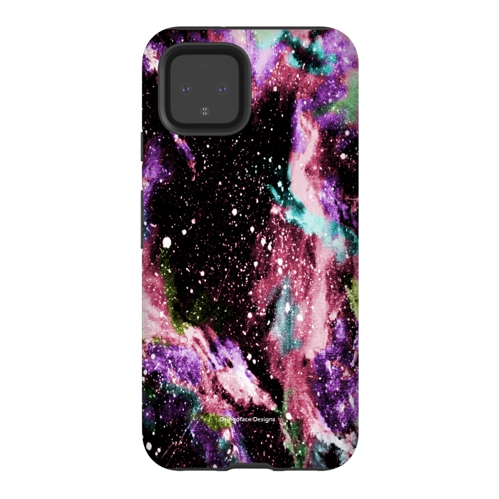 Pixel 4 StrongFit Cotton Candy Galaxy by Gringoface Designs
