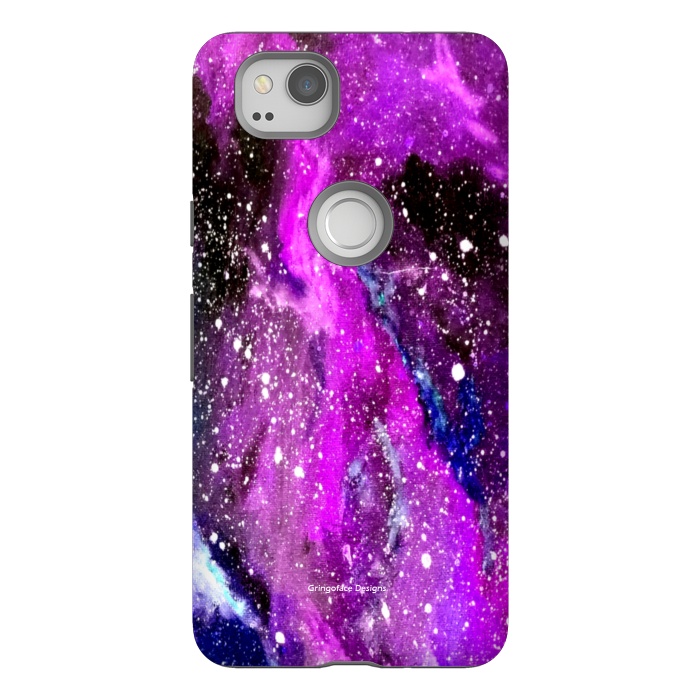 Pixel 2 StrongFit Ultraviolet Galaxy by Gringoface Designs