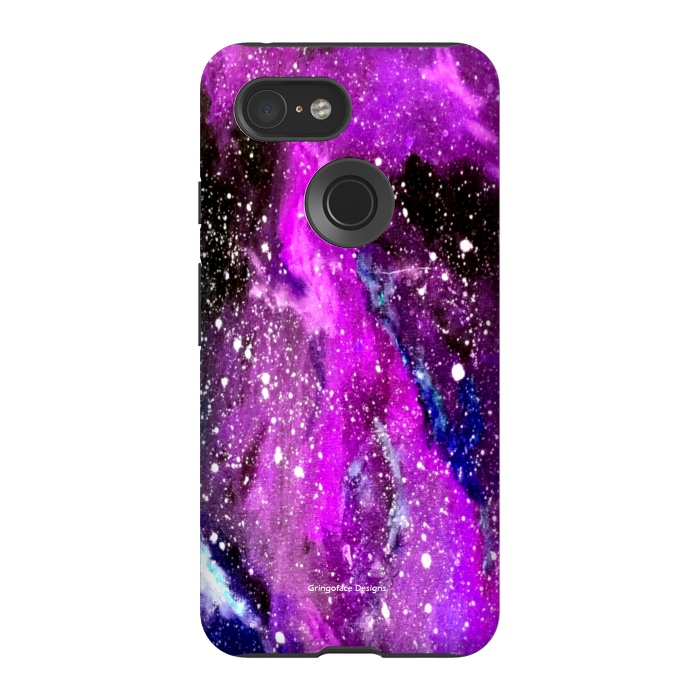 Pixel 3 StrongFit Ultraviolet Galaxy by Gringoface Designs