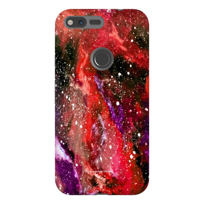 Pixel XL StrongFit Red Galaxy by Gringoface Designs