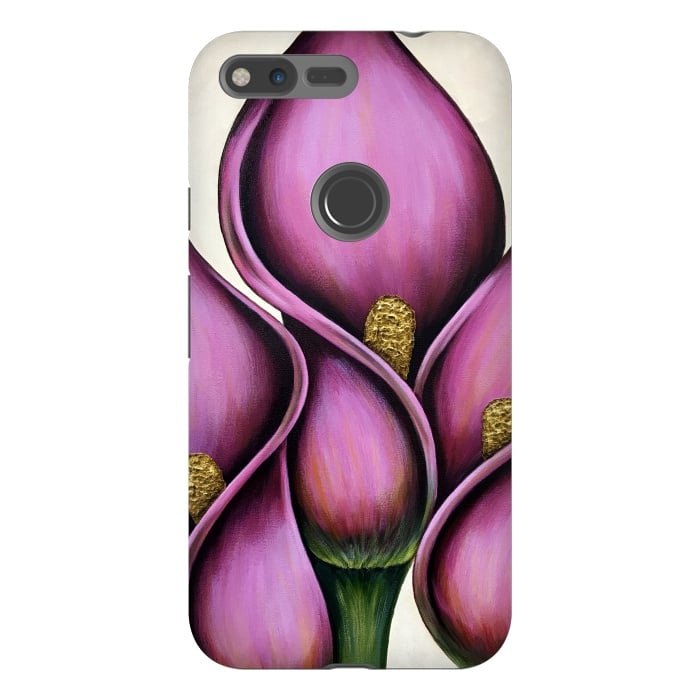 Pixel XL StrongFit New Pink Calla Lilies by Denise Cassidy Wood