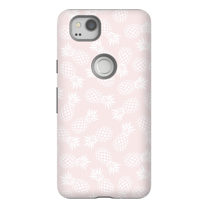 Pixel 2 StrongFit Pineapple pattern on pink 022 by Jelena Obradovic