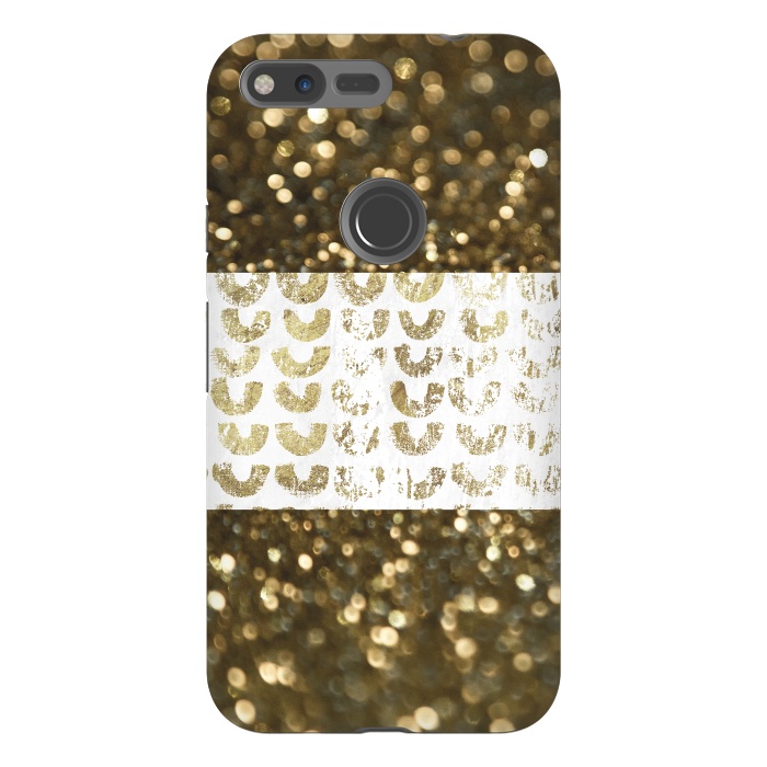 Pixel XL StrongFit Golden Glitter by Andrea Haase