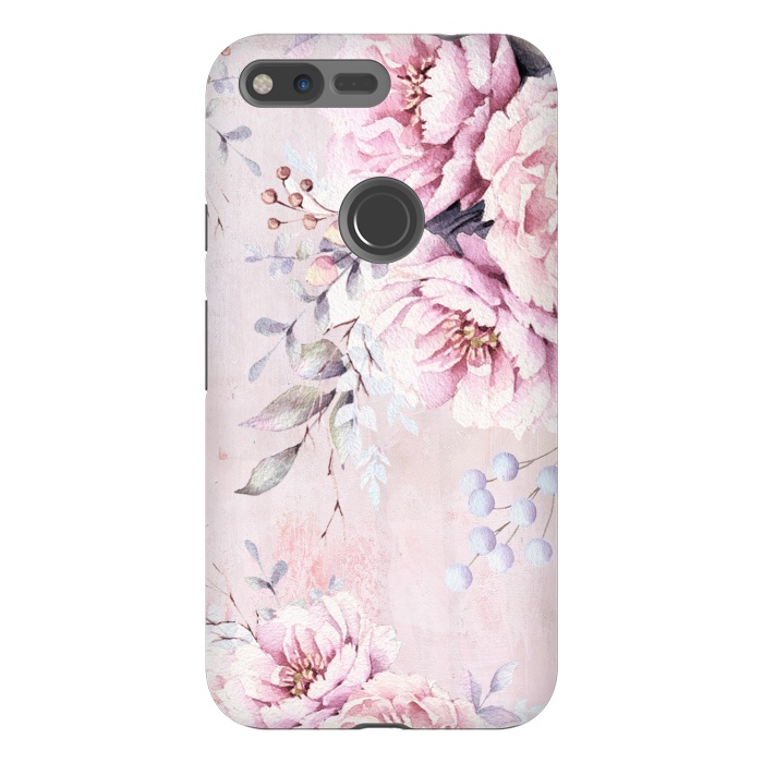 Pixel XL StrongFit Vintage roses and Peonies by  Utart