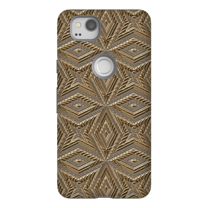 Pixel 2 StrongFit Golden Embossed Ornaments by Andrea Haase