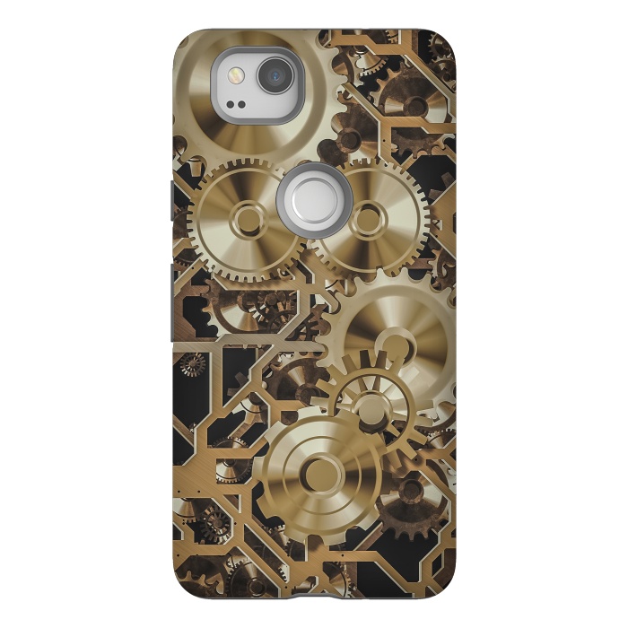 Pixel 2 StrongFit Steampunk Gold by Andrea Haase