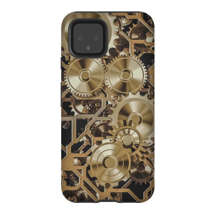 Pixel 4 StrongFit Steampunk Gold by Andrea Haase