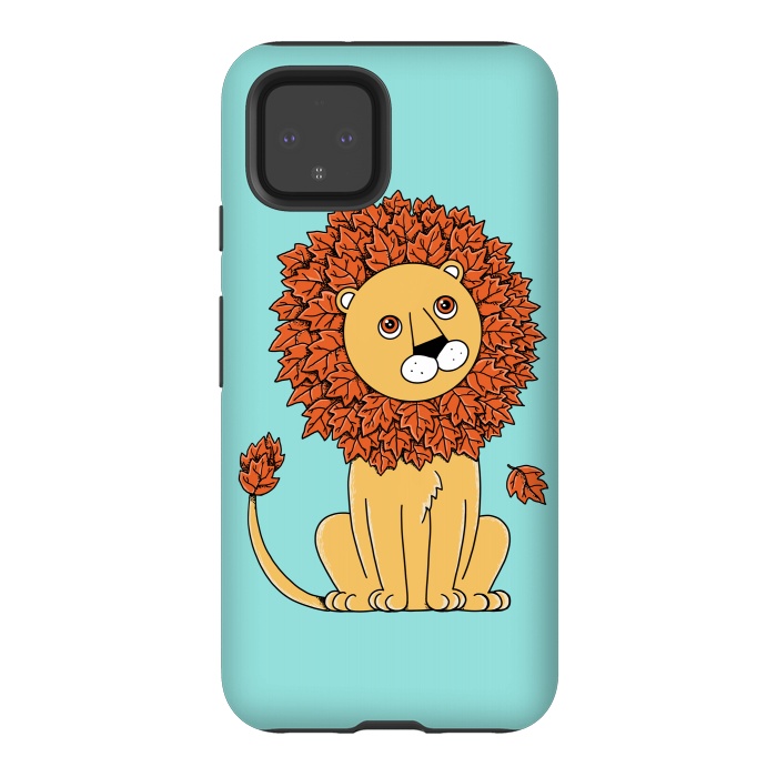 Pixel 4 StrongFit Lion by Coffee Man