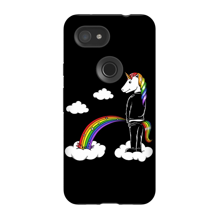 Pixel 3A StrongFit Unicorn Rainbow by Coffee Man