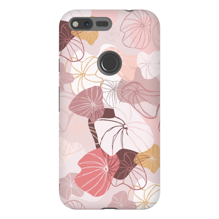 Pixel XL StrongFit Abstract Dandelion Seeds on Pink by Paula Ohreen