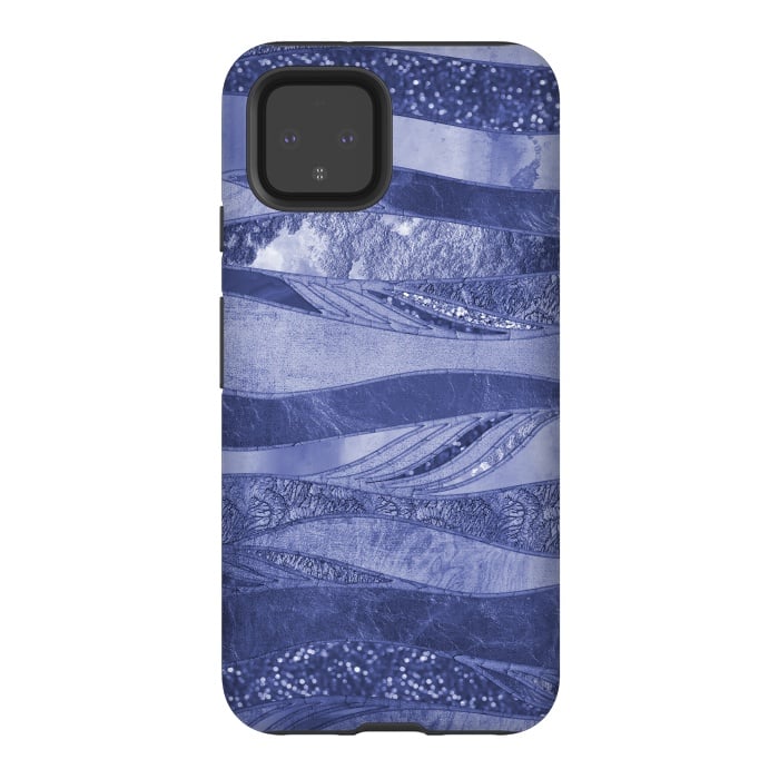 Pixel 4 StrongFit Wavy Glamour Lines 2 by Andrea Haase