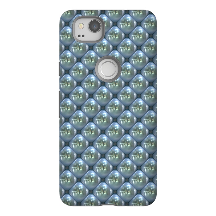 Pixel 2 StrongFit Blue Shimmering Pearls by Andrea Haase