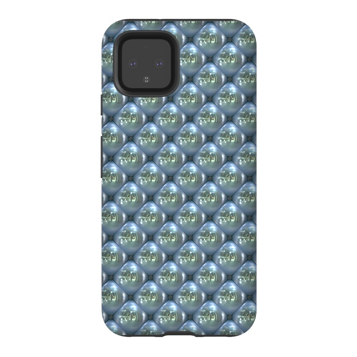 Pixel 4 StrongFit Blue Shimmering Pearls by Andrea Haase