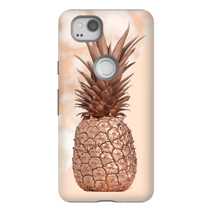 Pixel 2 StrongFit Sweet Copper Pineapple and Marble by  Utart