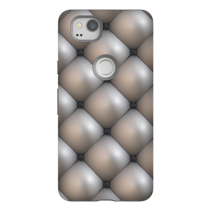 Pixel 2 StrongFit Shimmering Brushed Silver by Andrea Haase
