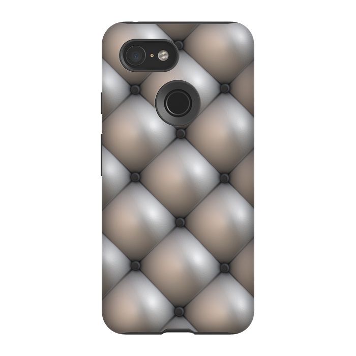 Pixel 3 StrongFit Shimmering Brushed Silver by Andrea Haase
