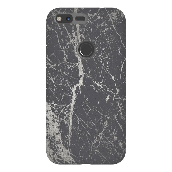 Pixel XL StrongFit Elegant Silver Marble 2 by Andrea Haase