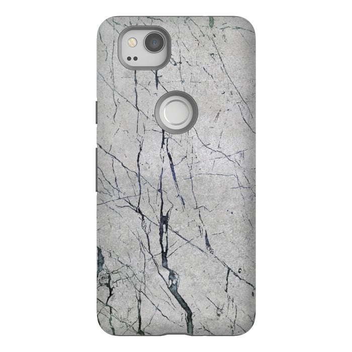 Pixel 2 StrongFit Marbled Concrete by Andrea Haase