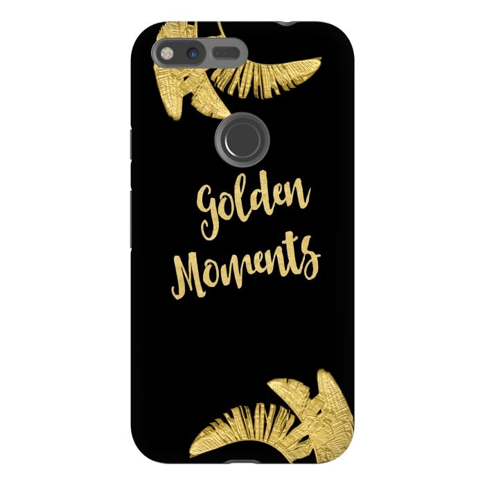 Pixel XL StrongFit Golden Moments Palm Leaves by Andrea Haase