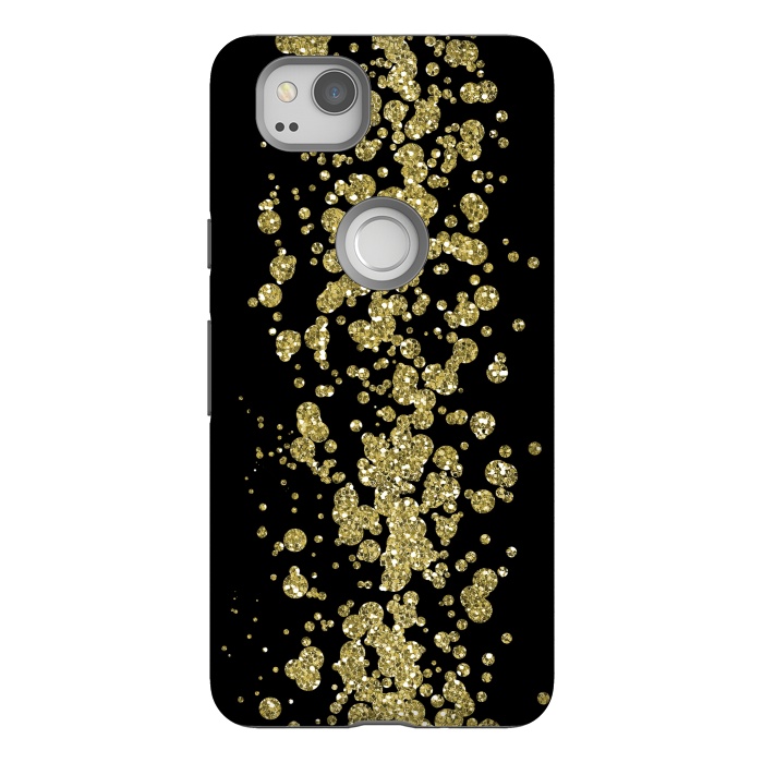 Pixel 2 StrongFit Glamorous Golden Glitter by Andrea Haase