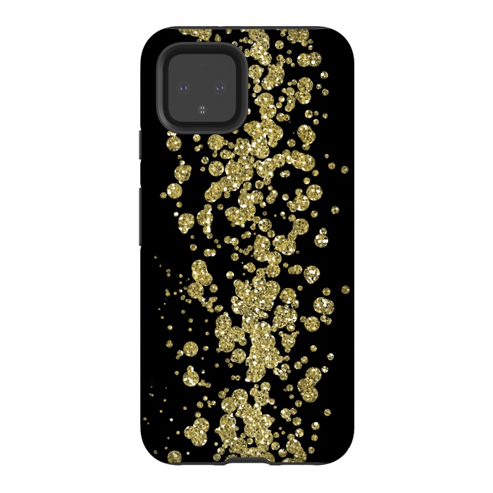 Pixel 4 StrongFit Glamorous Golden Glitter by Andrea Haase