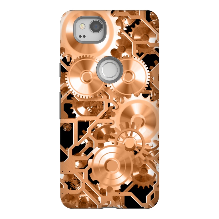 Pixel 2 StrongFit Copper Steampunk by Andrea Haase