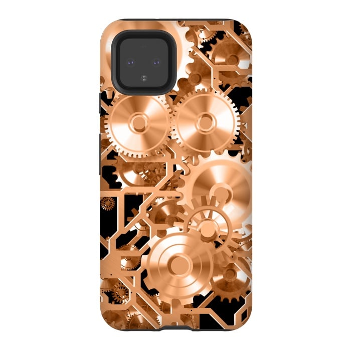 Pixel 4 StrongFit Copper Steampunk by Andrea Haase