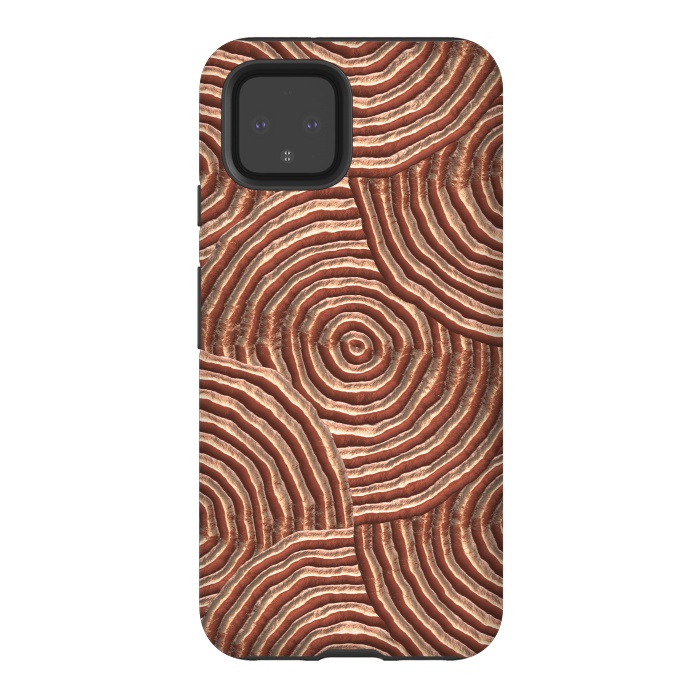 Pixel 4 StrongFit Copper Circular Engravings by Andrea Haase