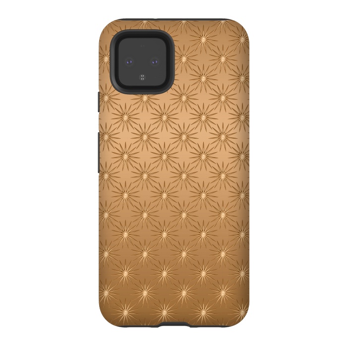 Pixel 4 StrongFit Copper Star Pattern by Andrea Haase