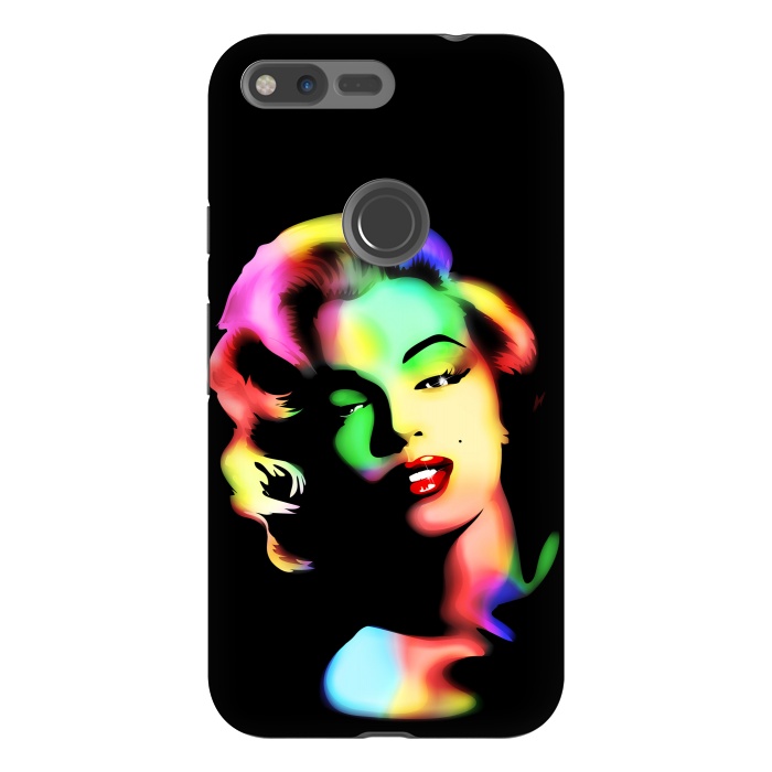 Pixel XL StrongFit Marilyn Monroe Rainbow Colors  by BluedarkArt