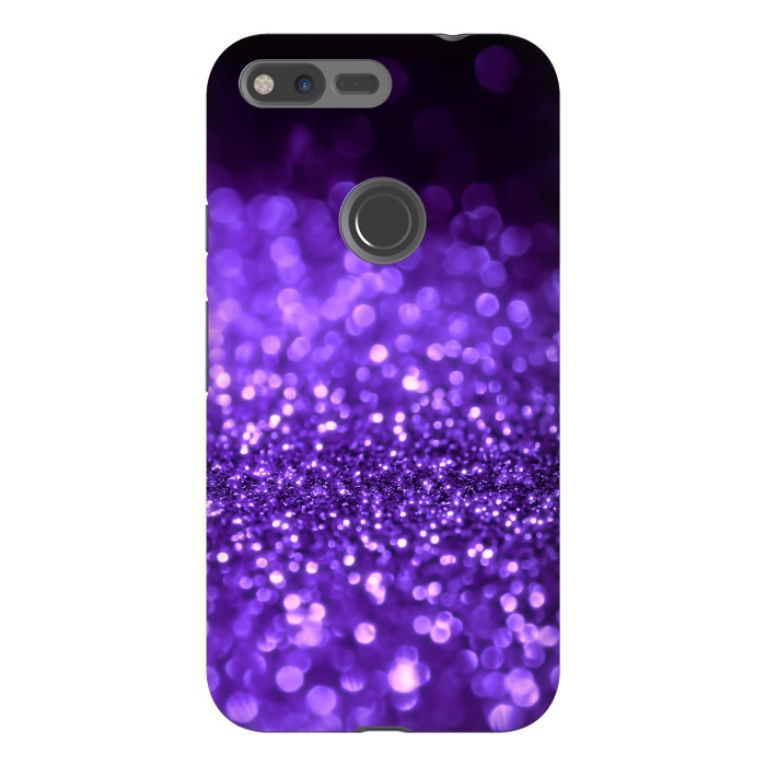 Pixel XL StrongFit Ultra Violet Faux Glitter by  Utart