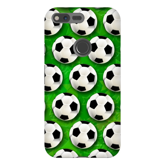 Pixel XL StrongFit Soccer Ball Football Pattern by BluedarkArt