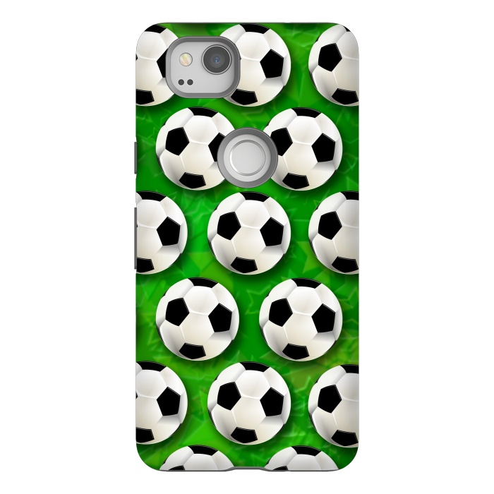 Pixel 2 StrongFit Soccer Ball Football Pattern by BluedarkArt
