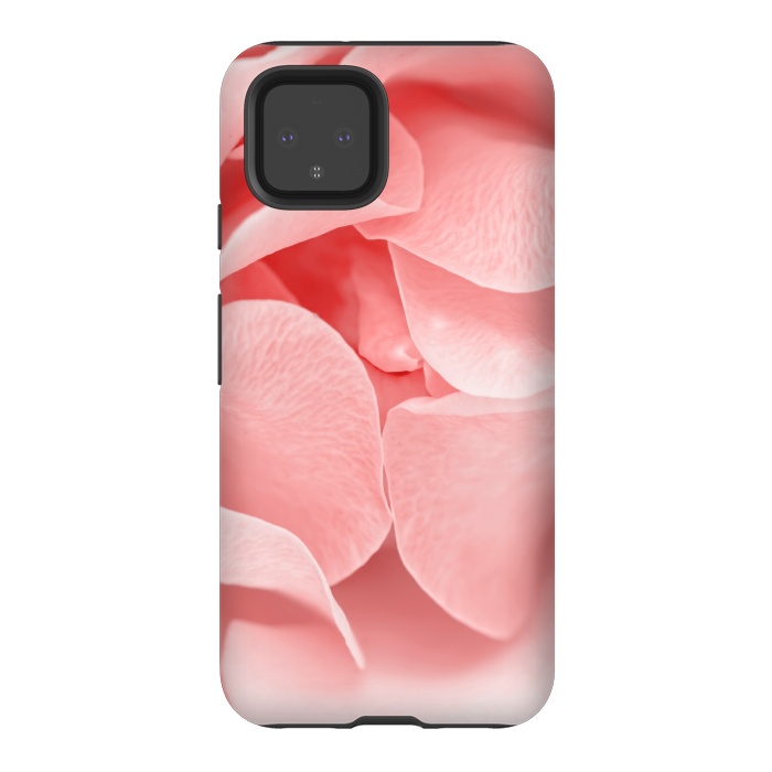 Pixel 4 StrongFit Pink Rose Blossom by  Utart