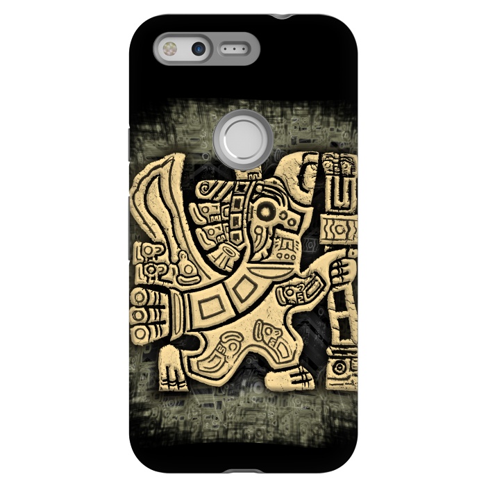 Pixel StrongFit Aztec Eagle Warrior by BluedarkArt