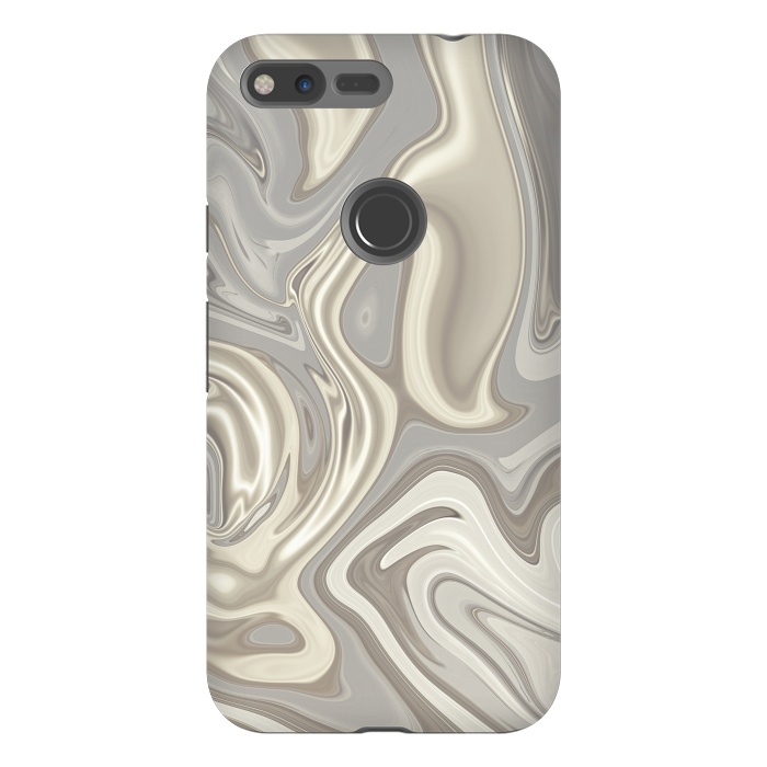 Pixel XL StrongFit Greige Glamorous Faux Marble 2 by Andrea Haase