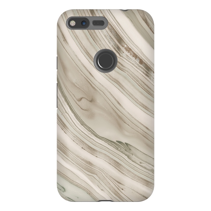 Pixel XL StrongFit Greige Faux Marble Elegance 2 by Andrea Haase