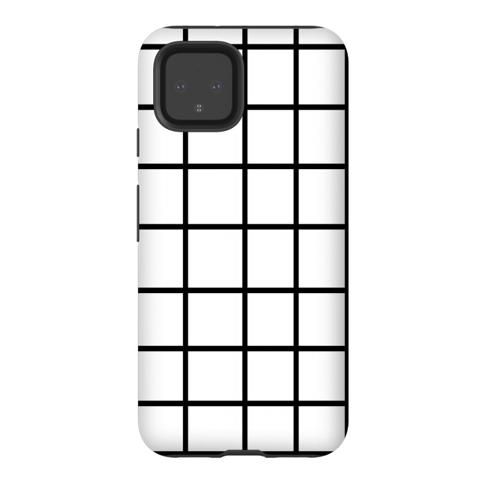 Pixel 4 StrongFit Grid White & Black by ''CVogiatzi.