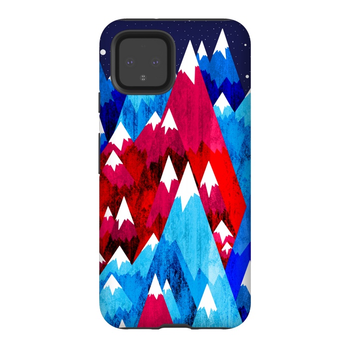 Pixel 4 StrongFit Blue Peak Mountains by Steve Wade (Swade)