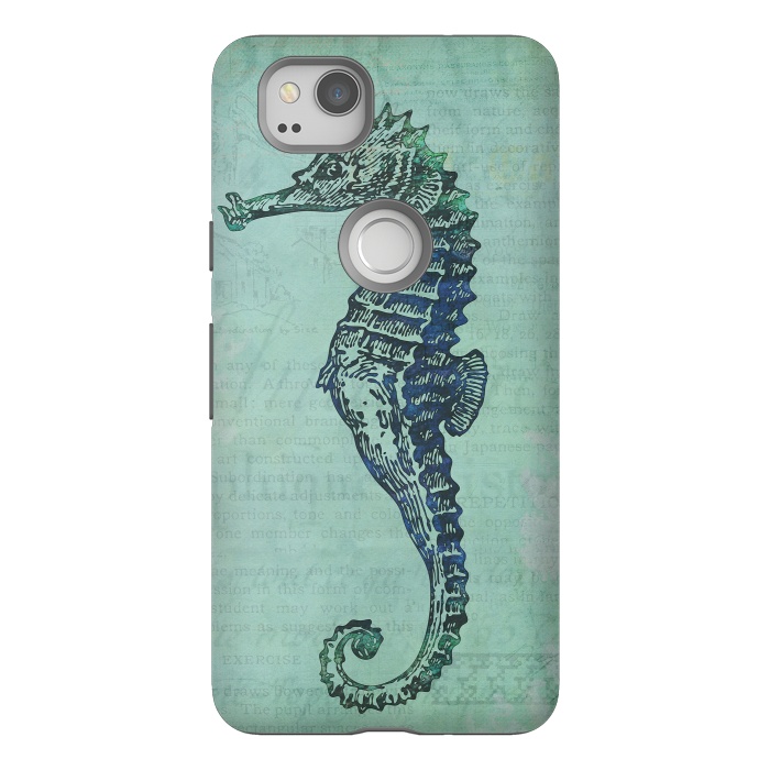 Pixel 2 StrongFit Vintage Seahorse 2 by Andrea Haase