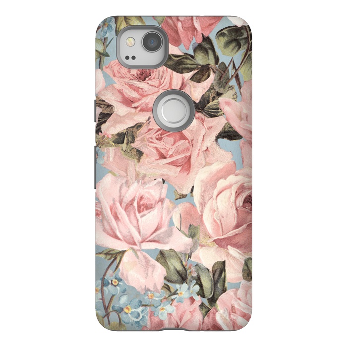 Pixel 2 StrongFit Lovely Spring Flowers and Roses by  Utart