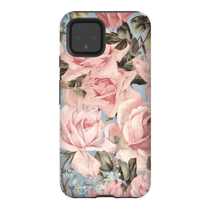 Pixel 4 StrongFit Lovely Spring Flowers and Roses by  Utart