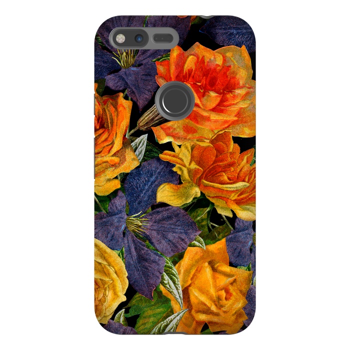 Pixel XL StrongFit Clematis and Yellow Vintage Roses by  Utart